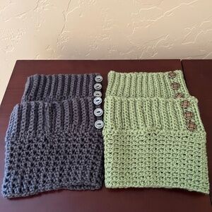 2 Pairs of Skate/Boot Toppers - Handmade